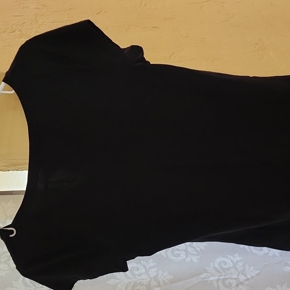 New Upcycled Bleach Stencil Black Cotton XL Bibbity Bobbity Aveto Shirt - Picture 3 of 4